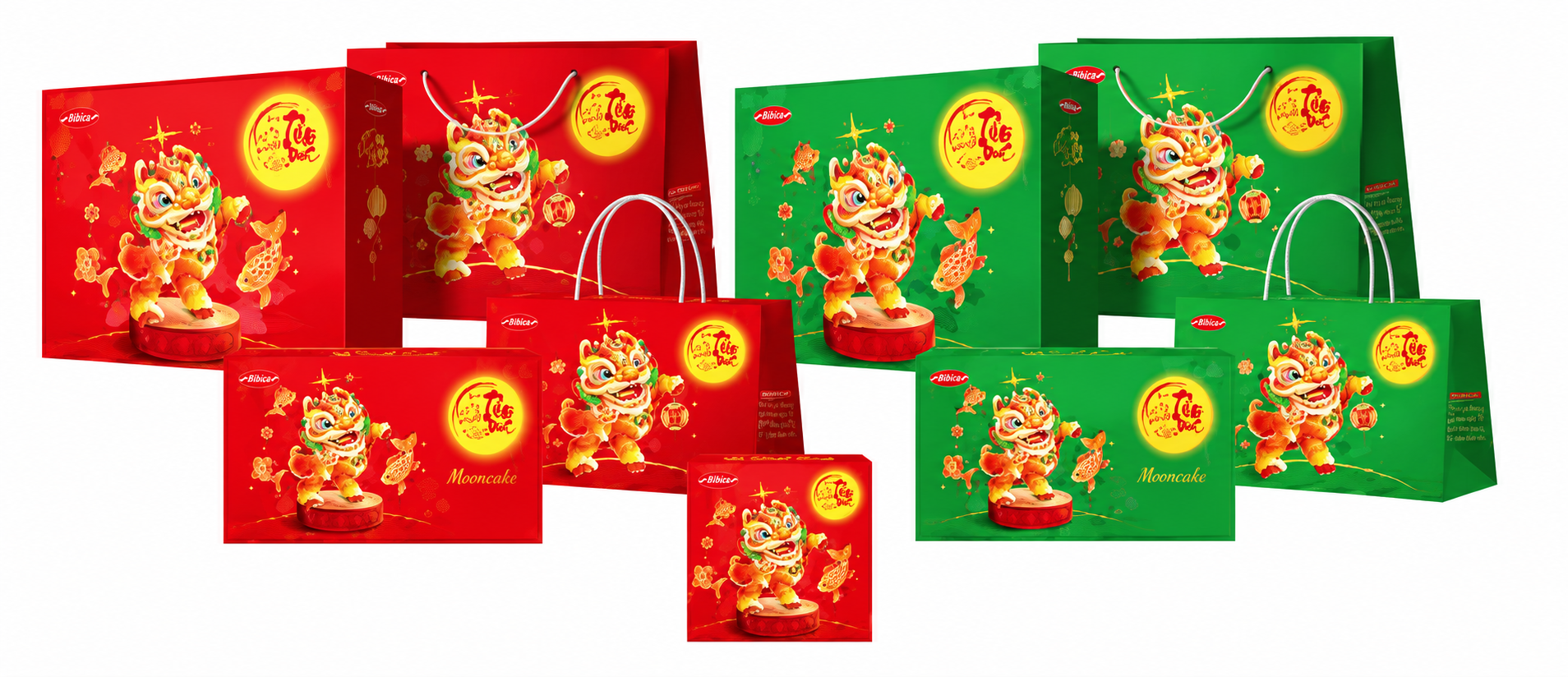 Bánh Nướng Dinh Dưỡng Đậu Xanh Gấc